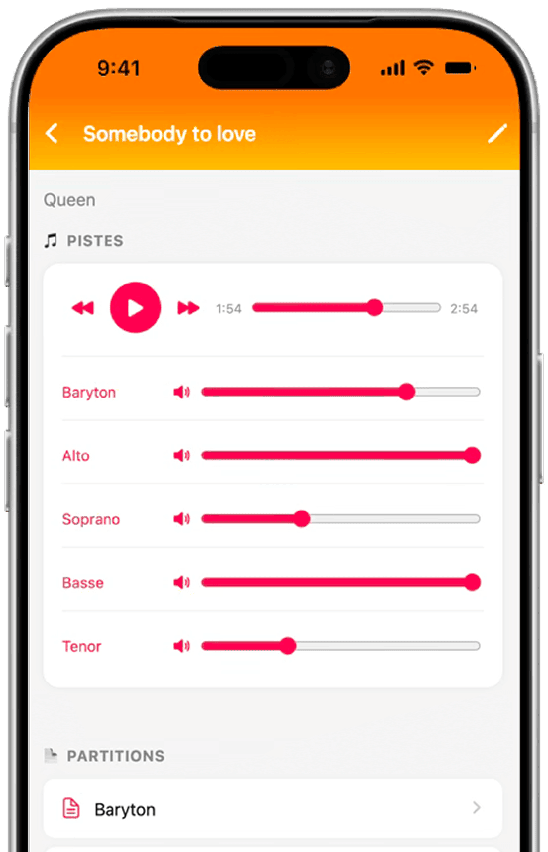 Multitrack player screenshot